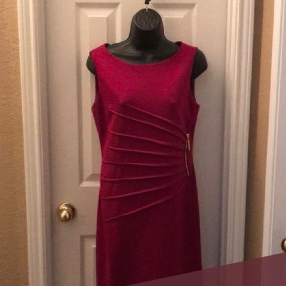 🔥NWT IVANKA TRUMP MAGENTA DRESS SIZE 10 - Picture 2 of 3